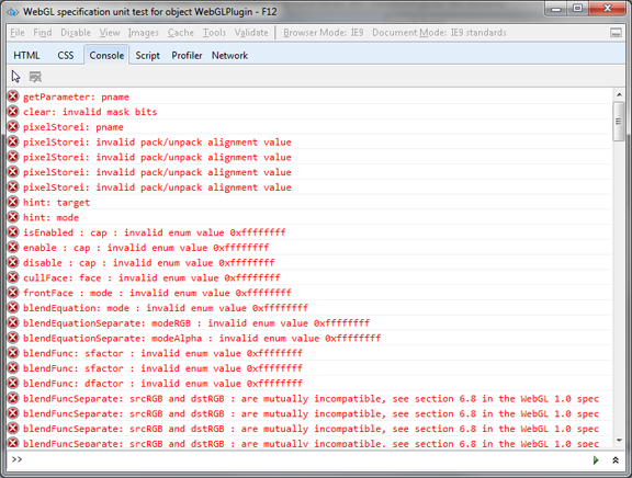 console error logging